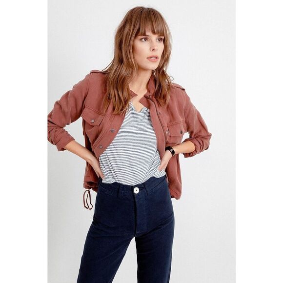 Rails Collins Jacket Brick Brown size M Utility Full zip - Picture 3 of 16